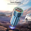 شاحن سيارة USB C بتقنية PD للشحن السريع 4.0 3.0 بقدرة 38 واط لهواتف ايفون 13 و12 وXS وX وXR و8 و7 وشاومي وشحن سريع QC4.0 QC3.0 من النوع C