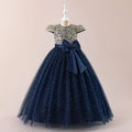 Elegant Bow Bridesmaid Party Girls Dress