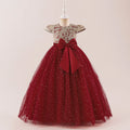 Elegant Bow Bridesmaid Party Girls Dress