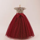 Elegant Bow Bridesmaid Party Girls Dress