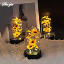 Graduation season gift small sunflower plastic set