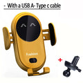 Fashion Qi Fast Wireless Charger Car Phone Holder