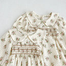 Infant Kids Baby Girls Long Sleeve Sisters Dress