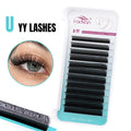 Fadvan U Shaped YY Parallel Flower Fake Eyelashes Cosplay Double Tips Lashes 2D YY Lashes Premade Fans Volume False Lash Makeup