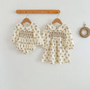 Infant Kids Baby Girls Long Sleeve Sisters Dress
