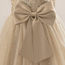 Elegant Bow Bridesmaid Party Girls Dress