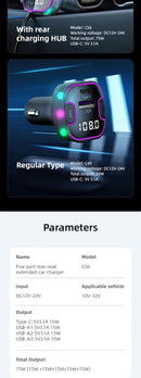 Bluetooth 5.3 FM Transmitter Car kit