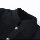 Women's Black Cropped Blazer Stand Collar Button Front Long Sleeve Slim Coat 2026 Spring Casual Daily Fashion Lady Outerwear