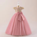 Elegant Bow Bridesmaid Party Girls Dress