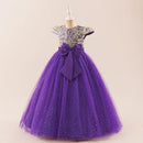 Elegant Bow Bridesmaid Party Girls Dress