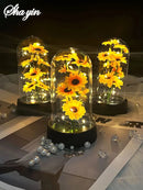 Graduation season gift small sunflower plastic set