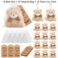 10-30Sets Bear Gift with Organza Bag