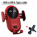 Fashion Qi Fast Wireless Charger Car Phone Holder