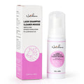 Natuhana 60ml Eyelash Extension Shampoo Mousse False Eyelashes Glue Accessories Lash Cleaning Foam No Stimulation Makeup Tools
