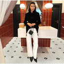 Women's Black Cropped Blazer Stand Collar Button Front Long Sleeve Slim Coat 2026 Spring Casual Daily Fashion Lady Outerwear