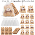 10-30Sets Bear Gift with Organza Bag