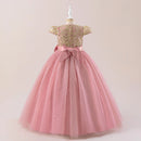 Elegant Bow Bridesmaid Party Girls Dress