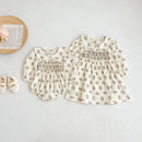 Infant Kids Baby Girls Long Sleeve Sisters Dress