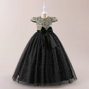 Elegant Bow Bridesmaid Party Girls Dress