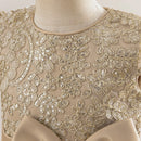 Elegant Bow Bridesmaid Party Girls Dress